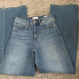 Sofia vergara super hi rise wide leg jeans 0 Short